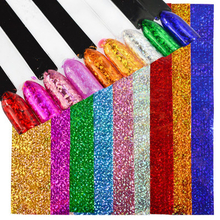 9 Pcs Holographic Shiny Foils Nail Art Laser Eye Cat Designs Transfer Foils Set