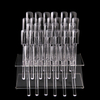 32 Tips Nail Art Clear Tips Display Stand Nail Polish Practice Training Tool