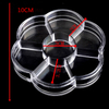 Portable 7 Grids Compartment Flower Nail Storage Box 