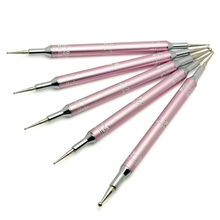 5PCS Metal Handle Nail Dotting Tools