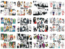 BN253-264 Character Water Nail Sticker