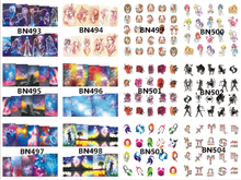 BN493-504 Water Nail Sticker