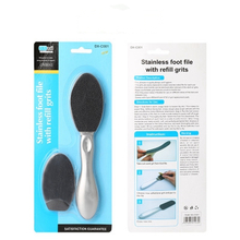 Stainless Foot File With Refill Grits