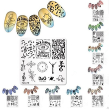 Helen Series 62*62mm square metal Nail Stamp Plate
