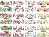 BN529-540 Flower And Fish Water Nail Sticker