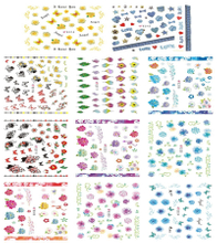 E314-324 3D Flower Simulation Nail Art Sticker
