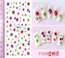 F028 DIY Design 3D Self Adhesive Flower Nail Art Sticker