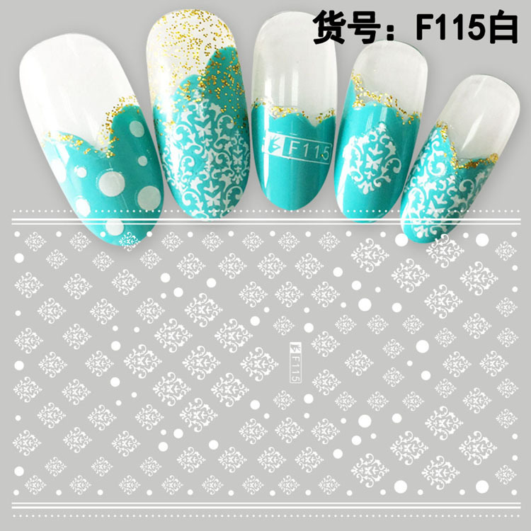 F115 DIY Design 3D Self Adhesive Pattern Nail Art Sticker