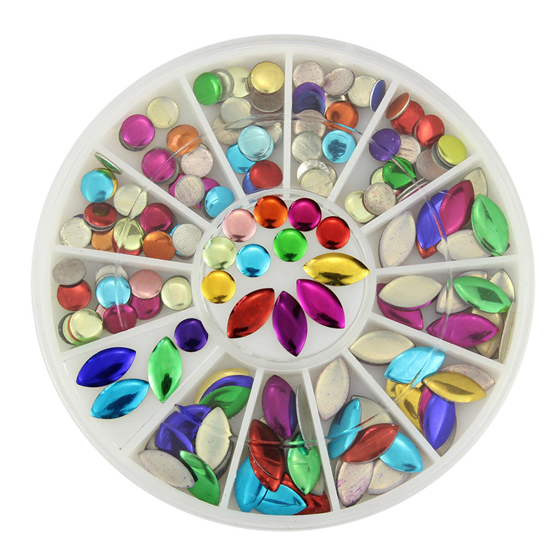 Mixed Shape Nail Rhinestone Decoration