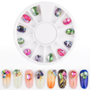 Glass Jewelry Water Drop Nail Art Rhinestones in Wheel