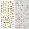 LY209-210 Thin 3D Monkey And Flower Nail Sticker