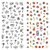LY217-218 Thin 3D Romantic Flower Nail Sticker