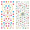 LY237-238 Thin 3D Flower And Birds Nail Sticker