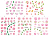 Flower Water Nail Sticker Nail Decal 