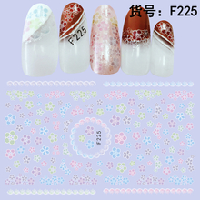 F225 DIY Design 3D Self Adhesive Flower Nail Art Sticker