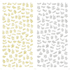 F205 DIY Design 3D Self Adhesive Words Nail Art Sticker