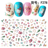 F278 DIY Design 3D Self Adhesive Christmas Nail Art Sticker
