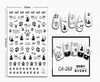 CA-268 3D Cat Footprint Nail Art Sticker