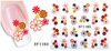 XF1181-1186 Flower Water Nail Sticker