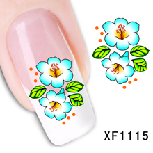 XF1115-1120 Flower Water Nail Sticker