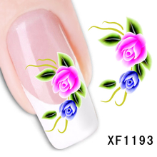 XF1193-1198 Flower Water Nail Sticker