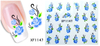 XF1145-1150 Flower Water Nail Sticker