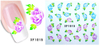 XF1013-1018 Flower Water Nail Sticker
