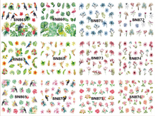 BN865-876 Flower Water Nail Sticker