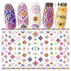 F408 DIY Design 3D Self Adhesive Pattern Nail Art Sticker