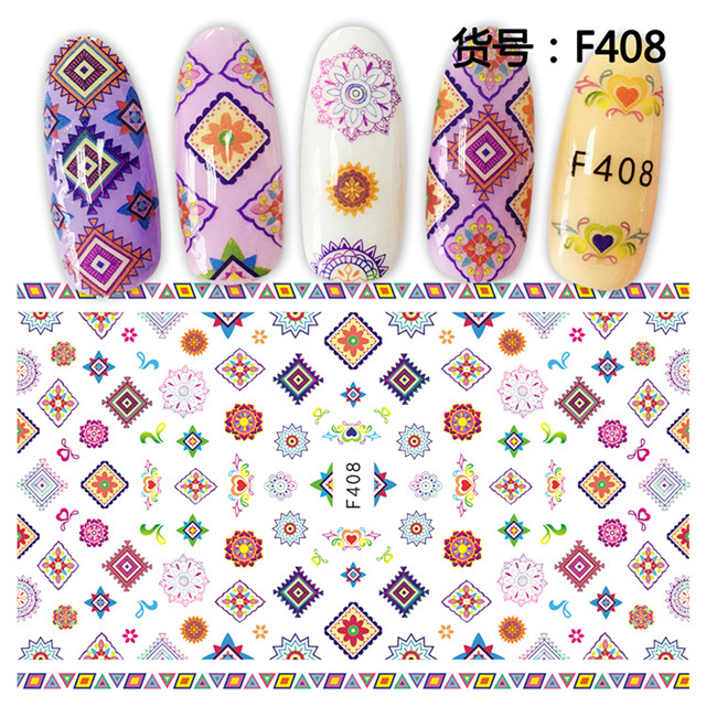 F408 DIY Design 3D Self Adhesive Pattern Nail Art Sticker