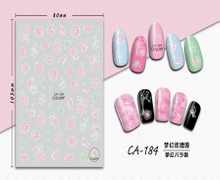 CA-184 3D Dream Rose Garden Nail Sticker