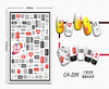 CA-204 3D Personality Letter Nail Sticker