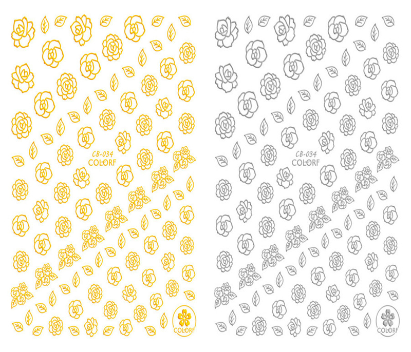 CB-034 3D Flower Nail Art Sticker