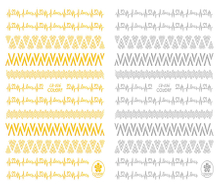CB-036 3D Fluctuation Nail Art Sticker