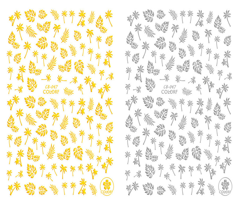 CB-047 3D Leaf Nail Art Sticker