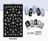 CC-048 3D White Transparent Christmas Nail Sticker
