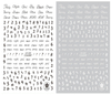 CB-009 3D Number Nail Art Sticker
