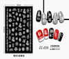CC-054 3D White Transparent Christmas Nail Sticker