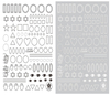 CB-028 3D Different Pattern Nail Art Sticker