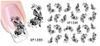 XF1283-1288 Water Nail Sticker