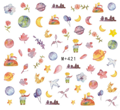 M+420-425 Water Nail Sticker 