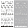 F463 DIY Design 3D Self Adhesive Words Nail Art Sticker