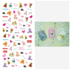 MT028-031 3D Teddy Series Nail Art Sticker