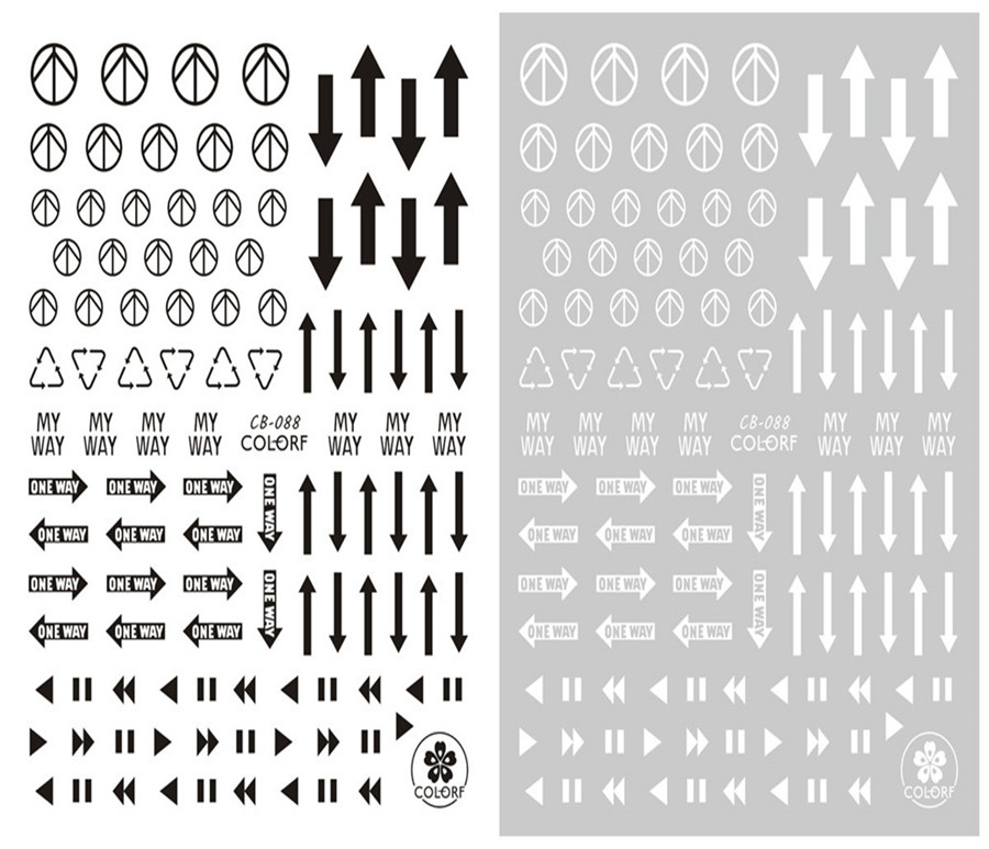 CB-088 3D Arrow Nail Art Sticker