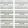 HBJY013-018 Silver Lace Nail Art Sticker 
