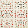 TJ097-108 3D Gold Love Nail Art Sticker 
