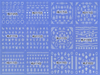 HBJY169-180 3D White Nail Art Sticker 