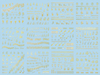 HBJY193-204 3D Gold Musical Note Nail Art Sticker 