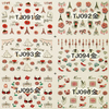 TJ085-096 3D Gold Nail Art Sticker 