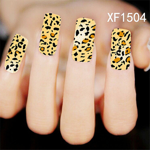 XF1504-1509 Leopard Print Water Nail Sticker